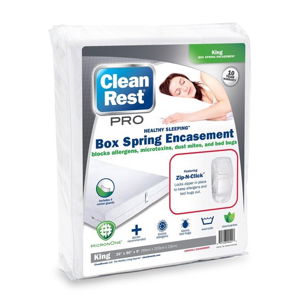 Cleanbrands CleanRest PRO Box Spring Encasement, Kg 845168004213